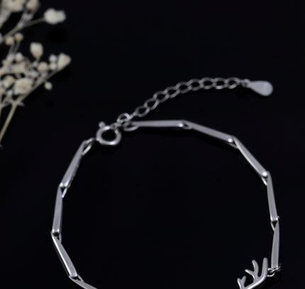 Silver Deer Love Bracelets with I Love You Projection in 100 languages