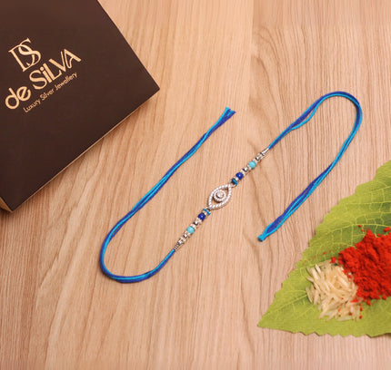 Silver Evil Eye Rakhi