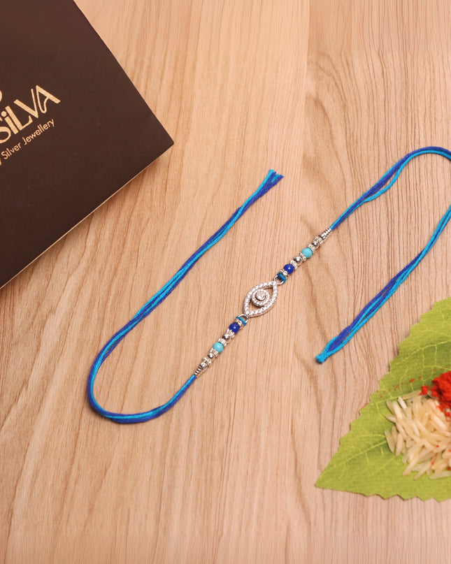 Silver Evil Eye Rakhi