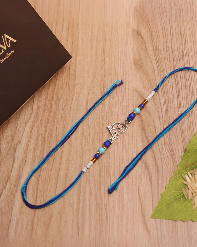 Silver Trishul Rakhi