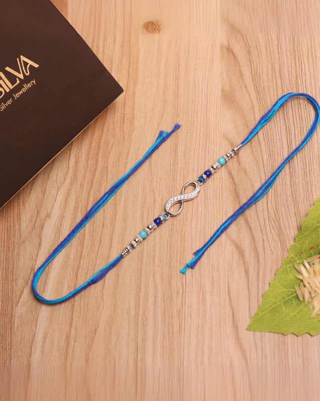 Silver Infinity Rakhi