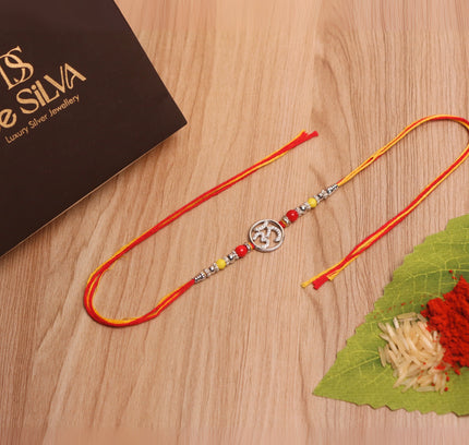 Silver Om Rakhi