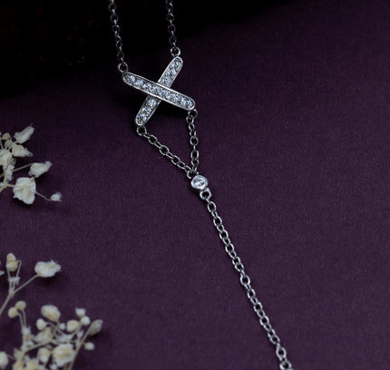 Silver Zircona Divine Cross Zicron Pendants