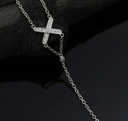 Silver Zircona Divine Cross Zicron Pendants