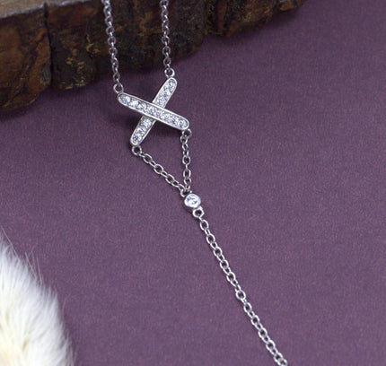 Silver Zircona Divine Cross Zicron Pendants