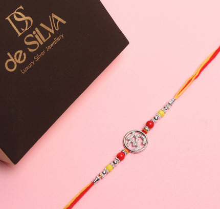 Silver Om Rakhi