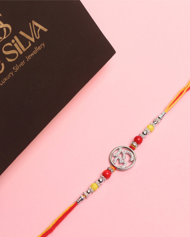 Silver Om Rakhi