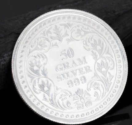 999 Silver 50gm Coin