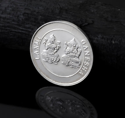 999 Silver 10gm Lord Laxmi Ganesh Coin
