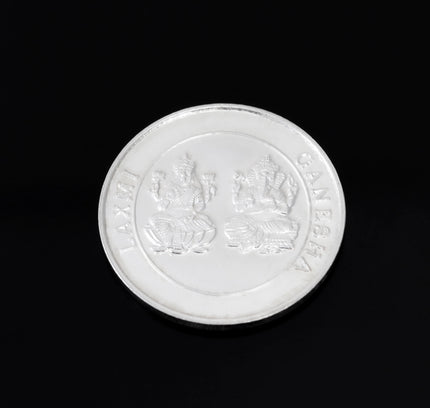 999 Silver 10gm Lord Laxmi Ganesh Coin