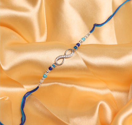 Silver Infinity Rakhi