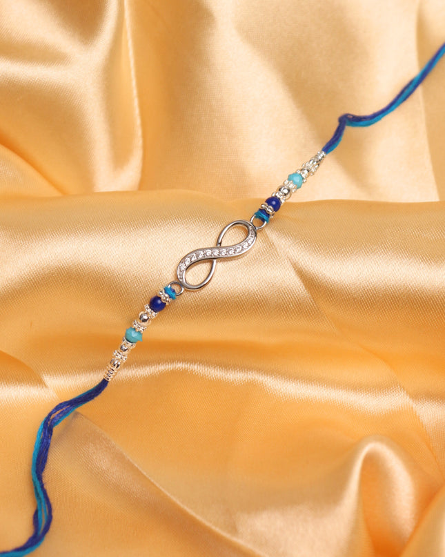Silver Infinity Rakhi