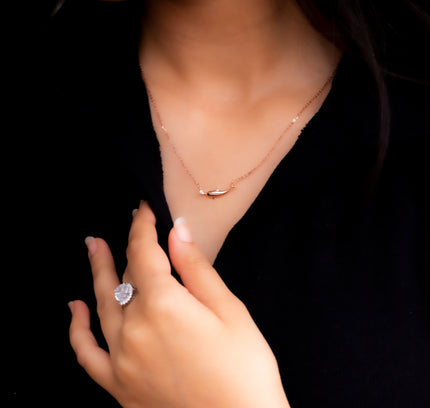 Rose gold Fish Charm Pendants
