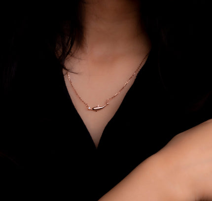 Rose gold Fish Charm Pendants
