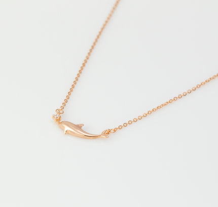 Rose gold Fish Charm Pendants