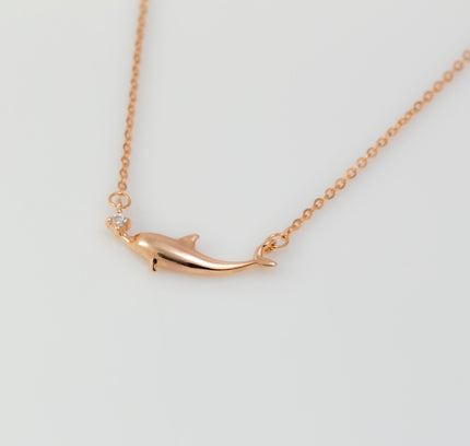 Rose gold Fish Charm Pendants