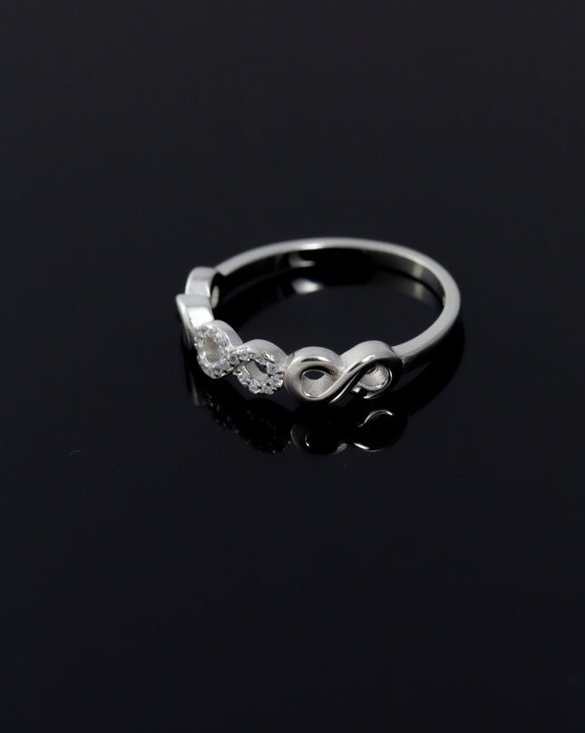 Silver Zircona Tridac Infinity Rings