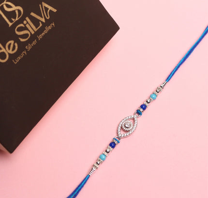 Silver Evil Eye Rakhi