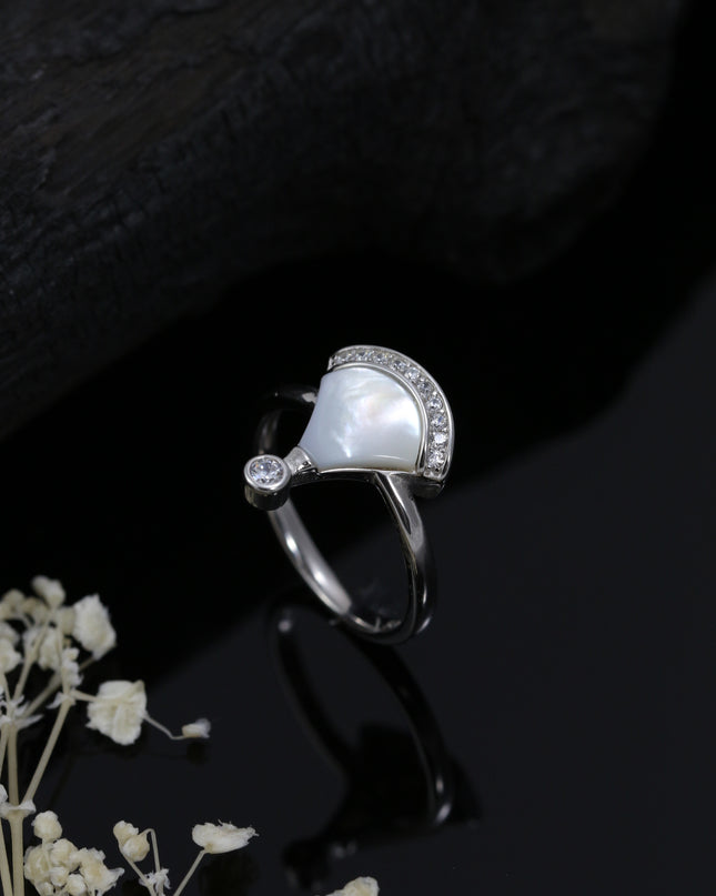 Silver White Divas Ring