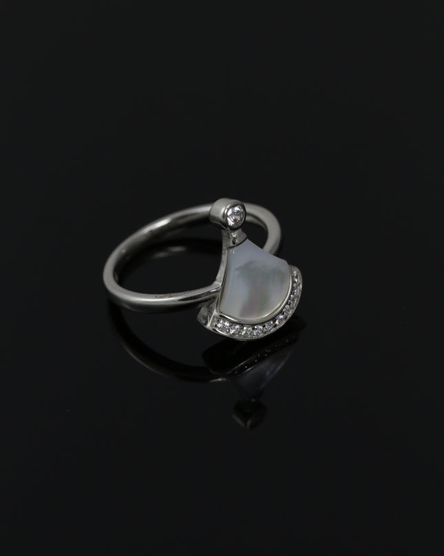 Silver White Divas Ring