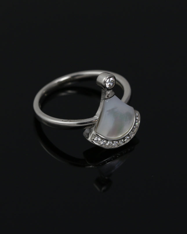 Silver White Divas Ring