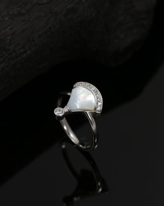 Silver White Divas Ring
