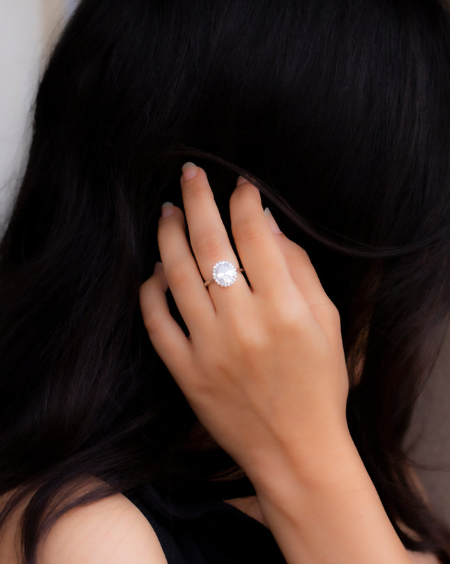 Silver Classic Solitaire Ring
