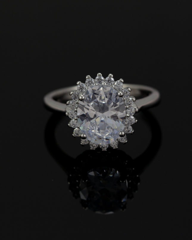 Silver Classic Solitaire Ring