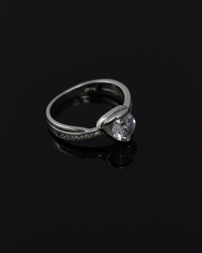 Silver Signature Solitaire Ring