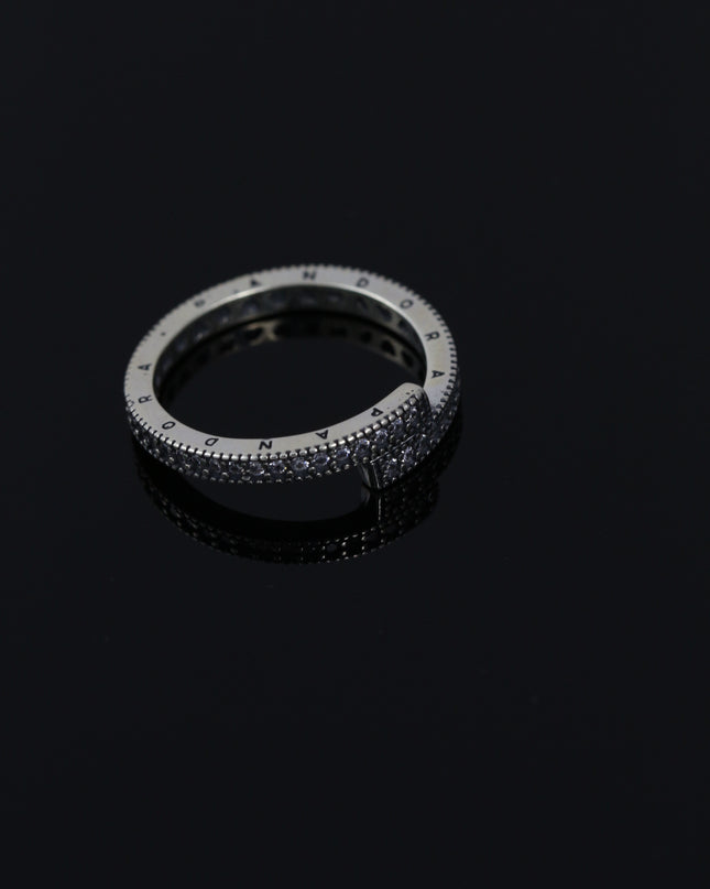 Oxidized Silver Pandora Lap Ring