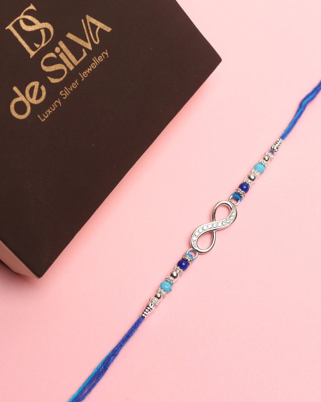 Silver Infinity Rakhi