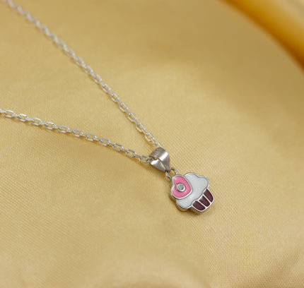 Kids Silver Ice-cream  Pendent