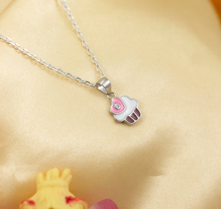 Kids Silver Ice-cream  Pendent