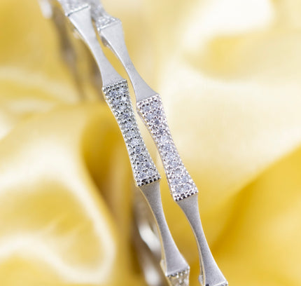 Ethereal Wavy 925 Sterling Silver Bangles