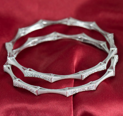 Ethereal Wavy 925 Sterling Silver Bangles