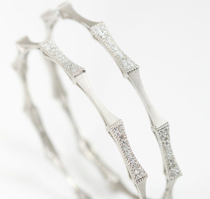 Ethereal Wavy 925 Sterling Silver Bangles