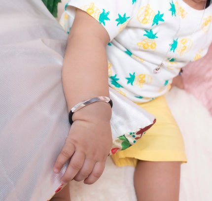 Silver Kids Twist Nazariya Bracelets : Age 0-2 years