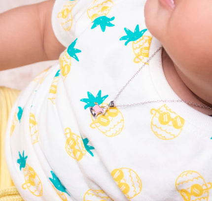 Kids Silver Unicorn Cutie Pendent