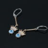 Rose Gold Evil Eye Queen Earrings