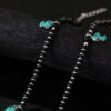 Silver Trinklet Black Beads Pup Single Anklet