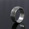 Oxidized Silver Mesh Thumb Band