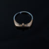 Rose Gold Silver Head Stone Rings