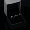 Silver Zircona Heart Rings Combo