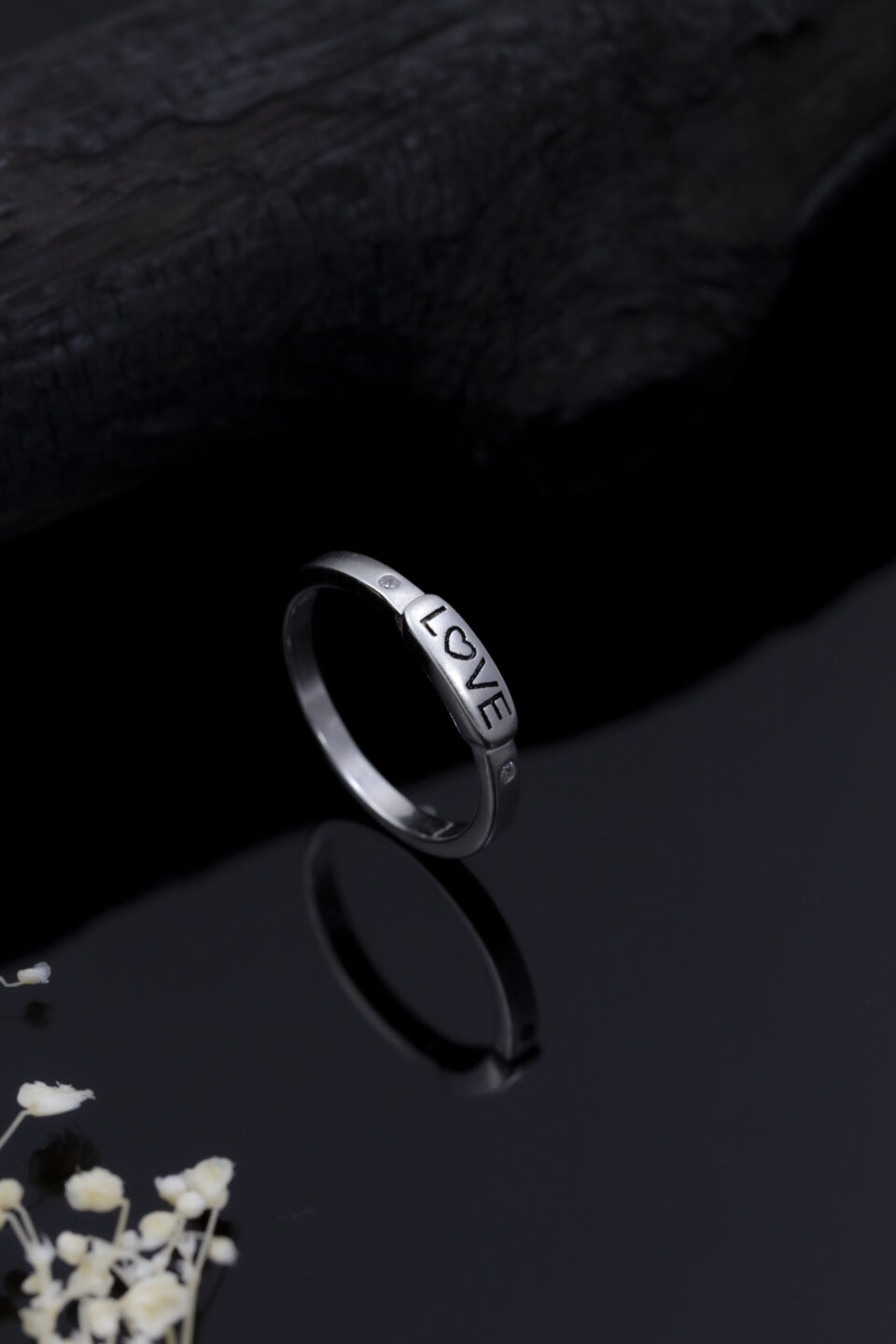 oxidized silver ring