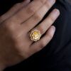 Gold Plated Zircona Bloom Rings