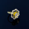 Gold Plated Zircona Bloom Rings