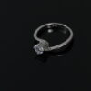 Silver Gyrate Solitaire Rings