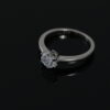 Silver Crown Solitaire Rings