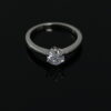 Silver Crown Solitaire Rings