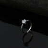 Silver Crown Solitaire Rings